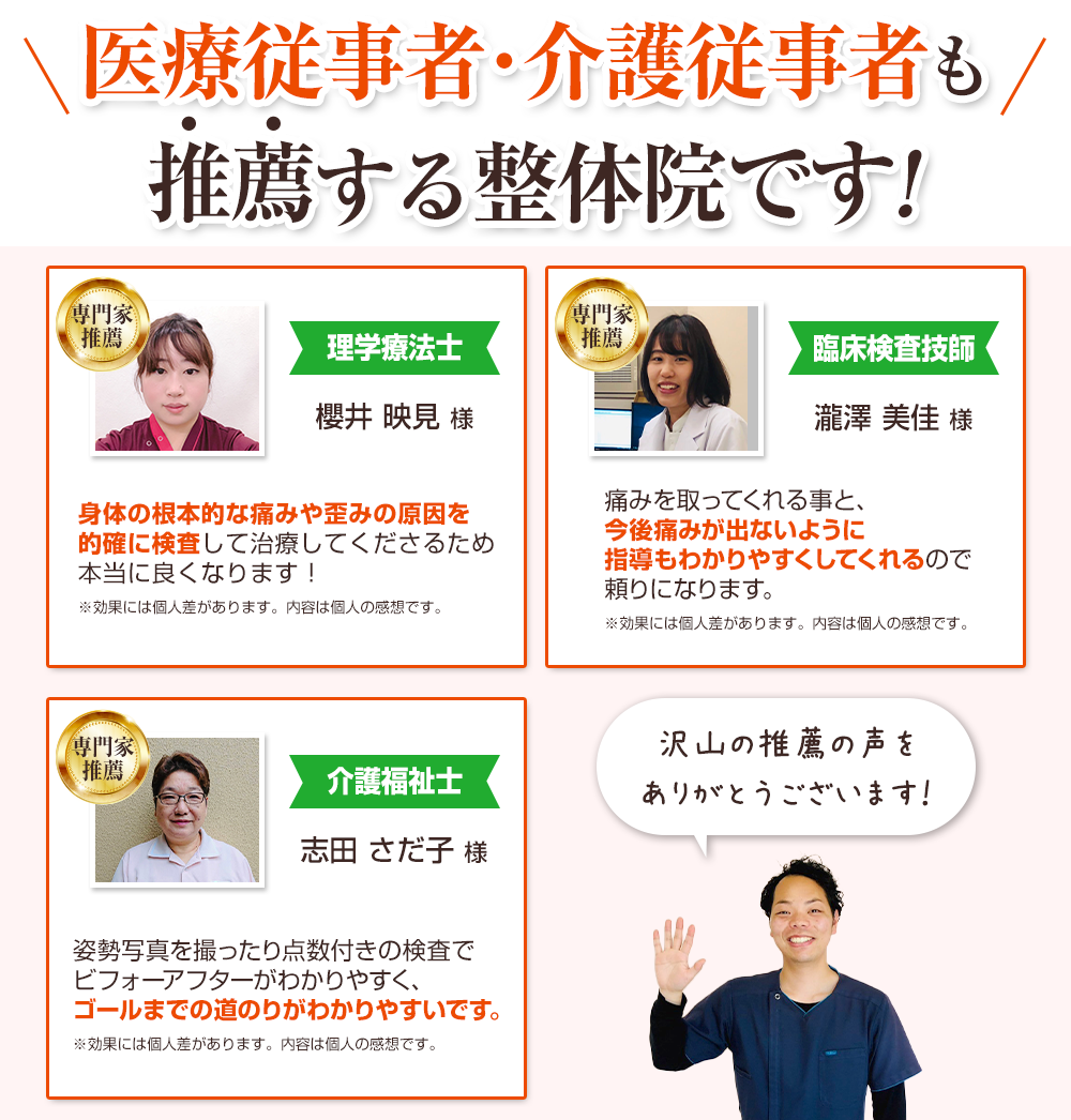 推薦者の声